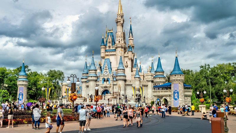 The Disney Castle overlooking the Magic Kingdom in Orlando, Florida. Abu Dhabi joins a select band of cities to host a Disney theme park