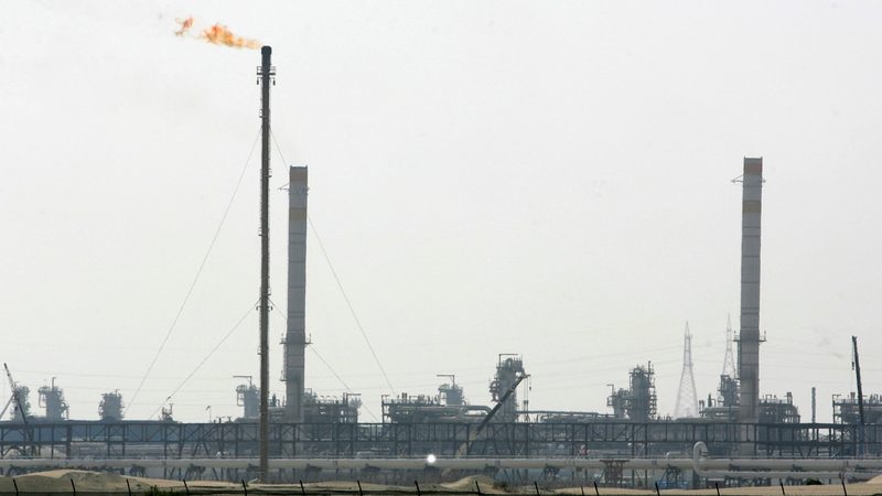 Natural gas wells at the Habshan gas complex in Abu Dhabi. It is run by Adnoc, which is investing in carbon capture