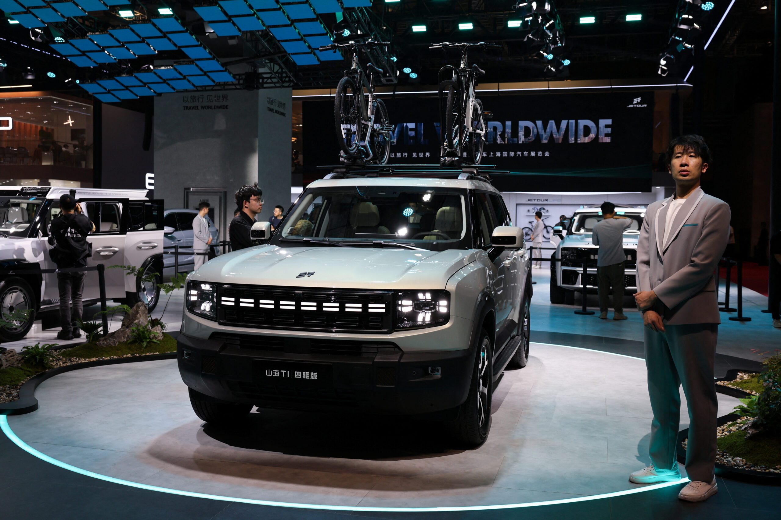 Jetour T1 at the Auto Shanghai show in China. The carmaker is planning a facility in Dubai