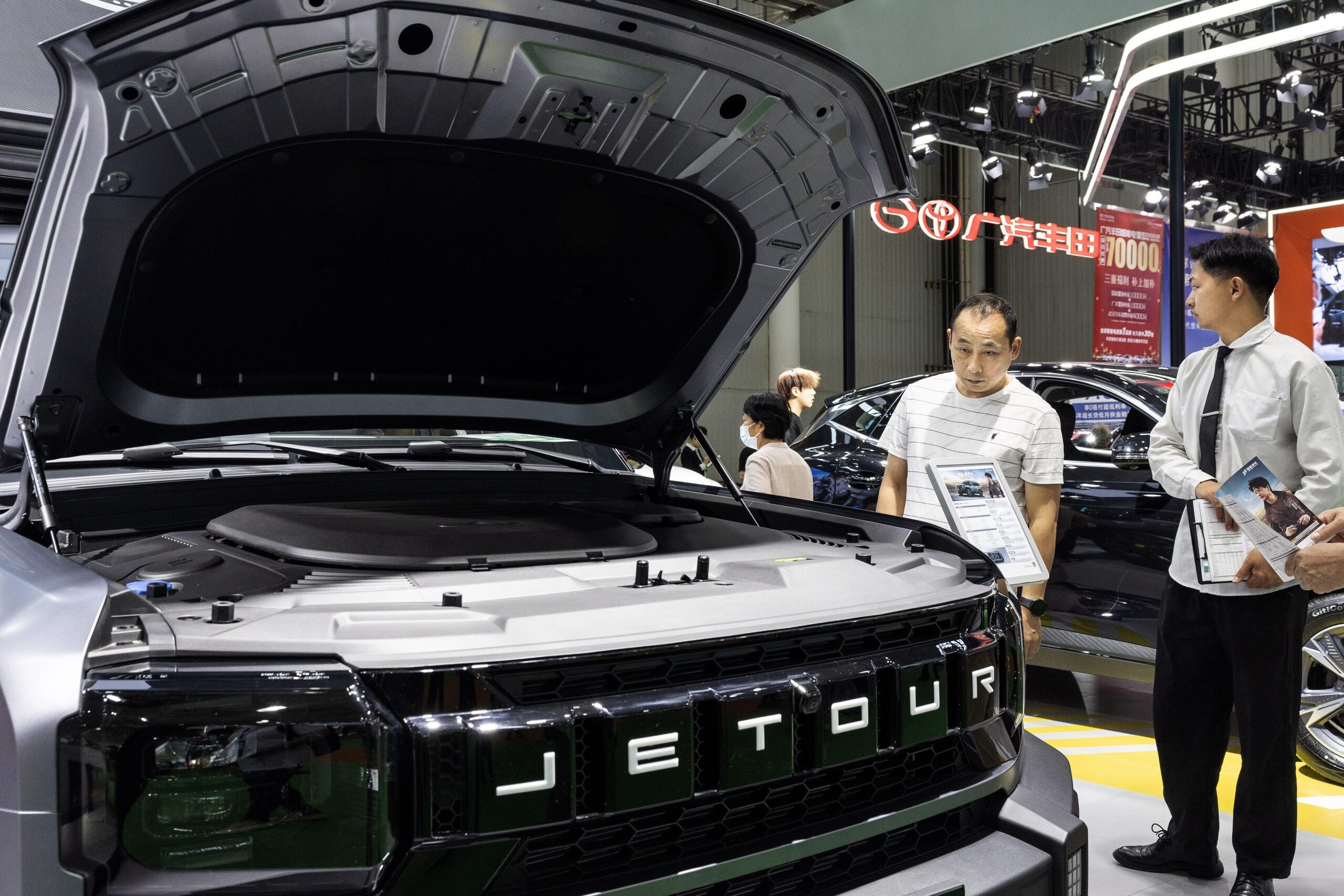 Jetour at a Chinese auto show. The Algeria factory will be based on the semi-knocked down model
