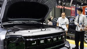 Jetour at a Chinese auto show. The Algeria factory will be based on the semi-knocked down model