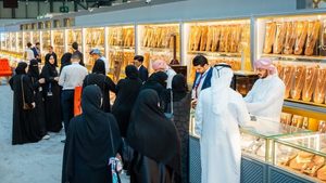 The 55th Watch and Jewellery Middle East Show in Sharjah. Italy's jewellery exports to the UAE in 2024 were worth $1.22bn
