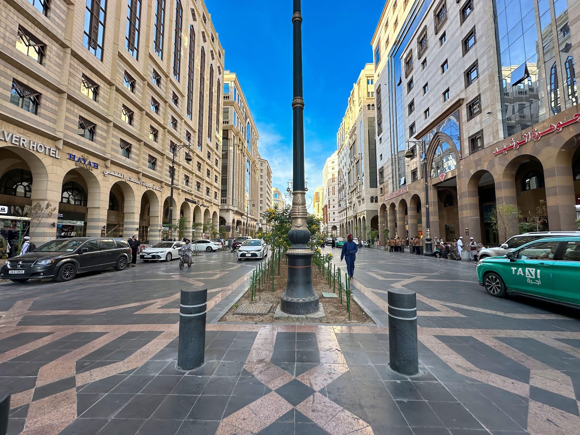 Central street of Medina. Smaller properties such as apartments are in high demand in Saudi Arabia