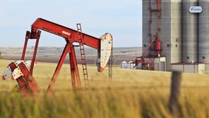 An oil pump jack in Saskatchewan, Canada. Opec expects output from non-members to reduce