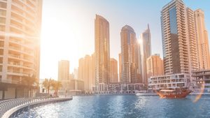 A sunny day in Dubai. Dewa generated 1.86 terawatt-houts of renewable energy such as solar in Q1