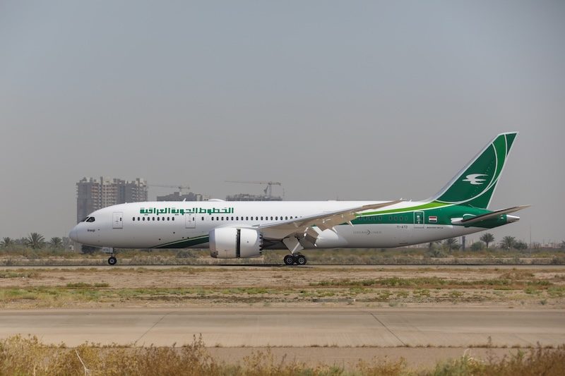 Iraqi Airways will receive eight B787-8 Dreamliner and 10 737 Max aircraft over the next two years