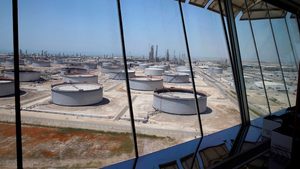 Saudi Aramco's Ras Tanura oil refinery and terminal. Aramco will ship about 47m barrels to China in July, 1m barrels less than June's allotted volume