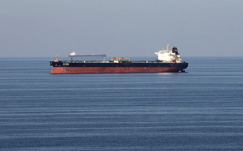 Oil tankers pass through the Strait of Hormuz. Iran is Opec's third-largest producer