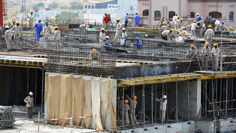 A construction site in Dubai. The number of registered land deals in Dubai is up 7 percent year on year