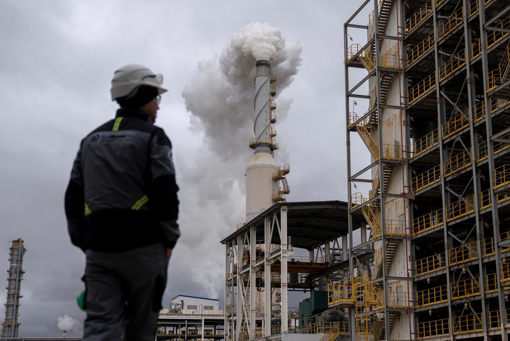 Atyrau Oil Refinery owned by Kazakhstan state energy company KazMunayGas. The country has been exceeding its Opec+ quotas