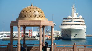 The promenade at Muscat harbour. Analysts say Oman needs to do more to diversify its economy