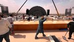 Migrant workers are seen at a construction site near Riyadh, Saudi Arabia on 03 March, 2024. (Photo by Jaap Arriens/NurPhoto)NO USE FRANCE