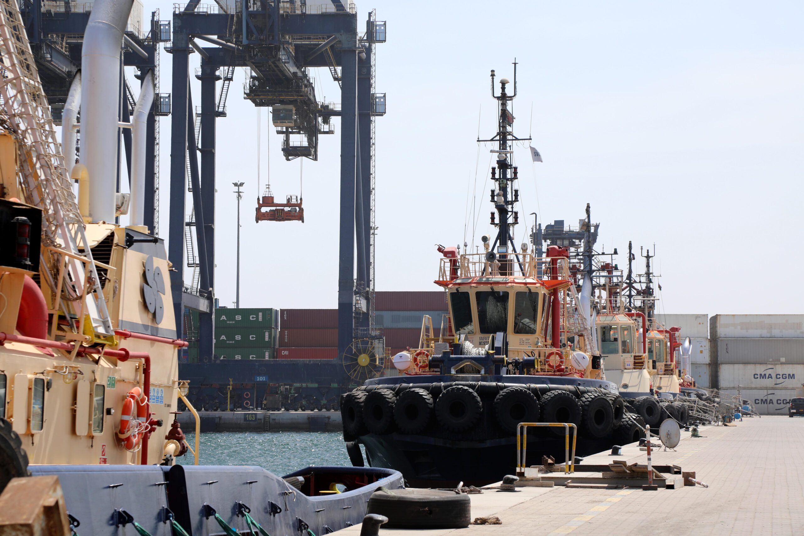 The Oman International Container Terminal in Sohar. This new gas pipeline will meet the increasing energy demands of Oman’s thriving Sohar Freezone
