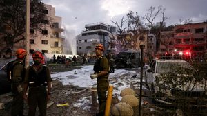 The aftermath of an Iranian missile attack on Israel. The exchange of strikes between the two countries continues to weigh on investor sentiment, even as UAE markets show initial signs of recovery