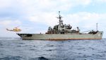 An Iranian military ship takes part in an annual drill in the coastal area of the Gulf of Oman and near the Strait of Hormuz. Disruption to the Strait would spook international oil markets